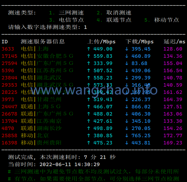 SuperSpeed测速脚本 Linux电信/联通/移动三网一键测速脚本 SuperSpeed.sh修复版插图